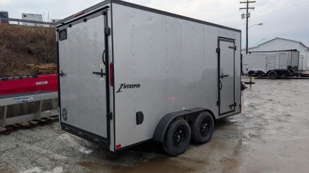 New 2026 Homesteader 7x14 Intrepid V-Nose Cargo Trailer w/ Ramp Door (84" Inside!)
