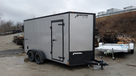 New 2026 Homesteader 7x14 Intrepid V-Nose Cargo Trailer w/ Ramp Door (84  Inside!)