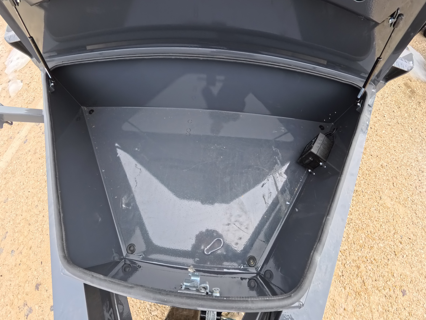 New 2026 Iron Bull 102 x 22 (16+6) TWB Tilt Trailer, Gray with 16K GVWR, Fork Holders, 16 Ply Tires