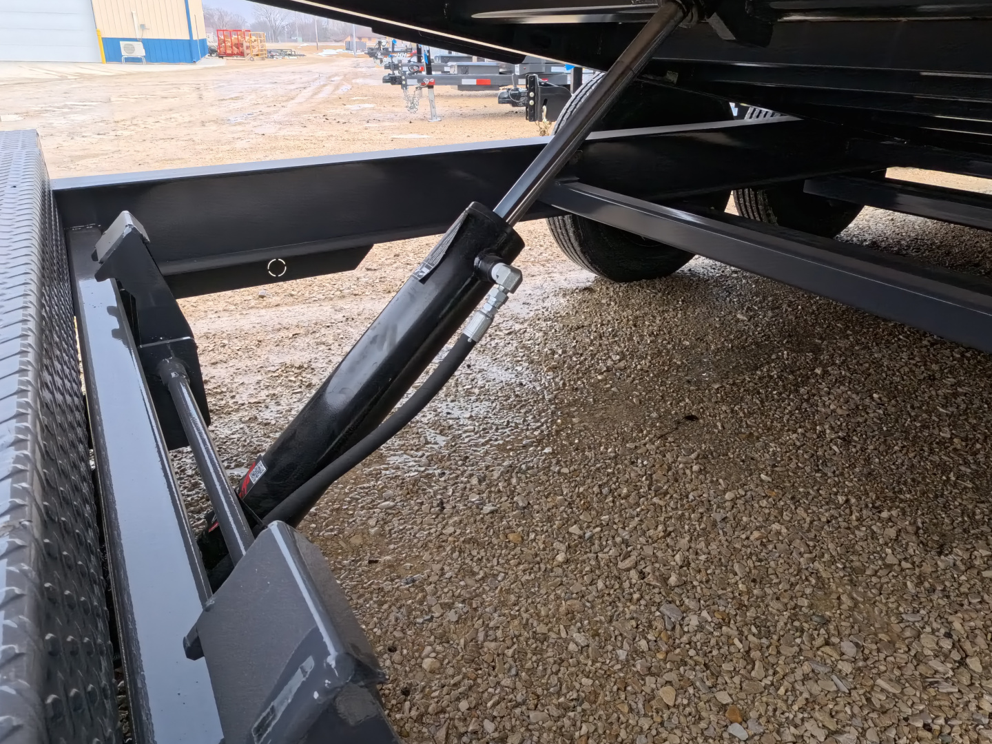 New 2026 Iron Bull 102 x 22 (16+6) TWB Tilt Trailer, Gray with 16K GVWR, Fork Holders, 16 Ply Tires