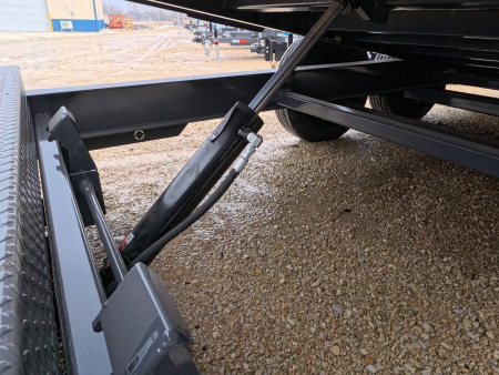 New 2026 Iron Bull 102 x 22 (16+6) TWB Tilt Trailer, Gray with 16K GVWR, Fork Holders, 16 Ply Tires