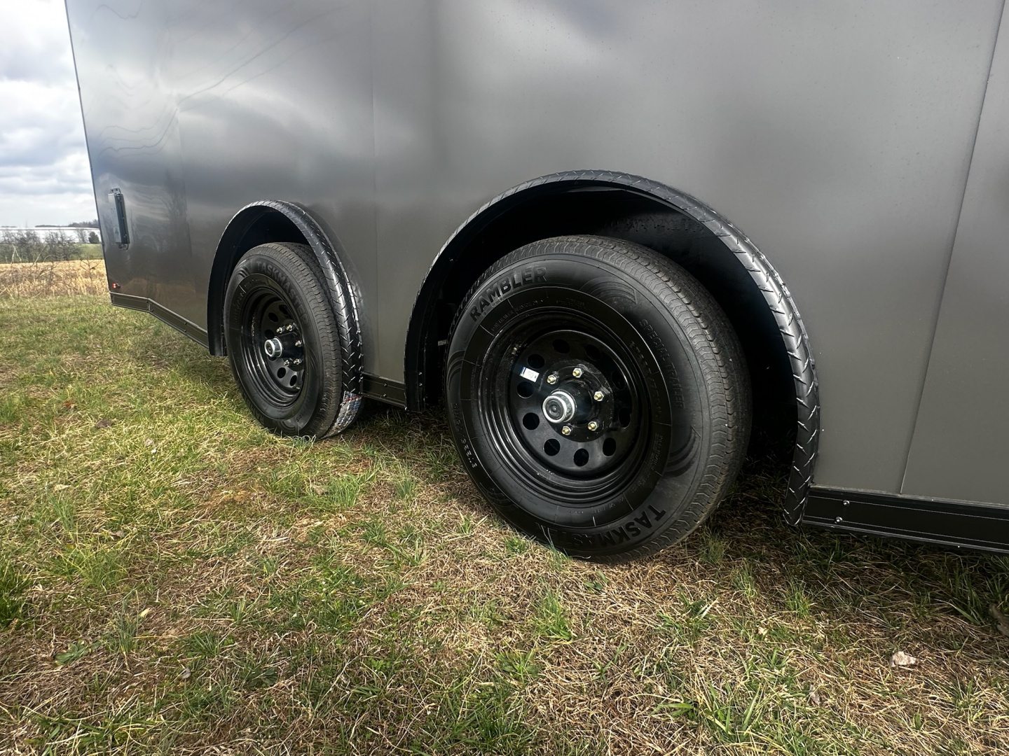 New 2026 Luxe 8.5x20 Car Hauler 5200 lb torsions Charcoal poly-Blackout- Enclosed Car Hauler