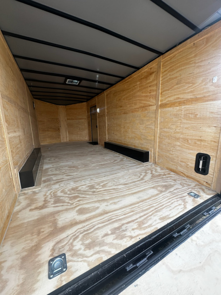 New 2026 Luxe 8.5x20 Car Hauler 5200 lb torsions Charcoal poly-Blackout- Enclosed Car Hauler