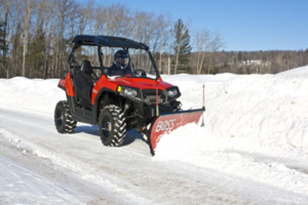 New 2026 BOSS SNOWPLOW 4'0'' STRAIGHT POLY UTV PLOW (UTV-ATV)