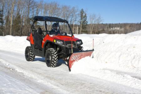 New 2026 BOSS SNOWPLOW 4'0'' STRAIGHT POLY UTV PLOW (UTV-ATV)