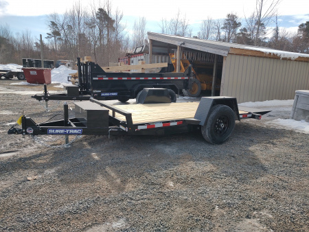 New 2026 Sure-Trac 6.5'X12' Gravity Tilt Bed Equipment Trailer