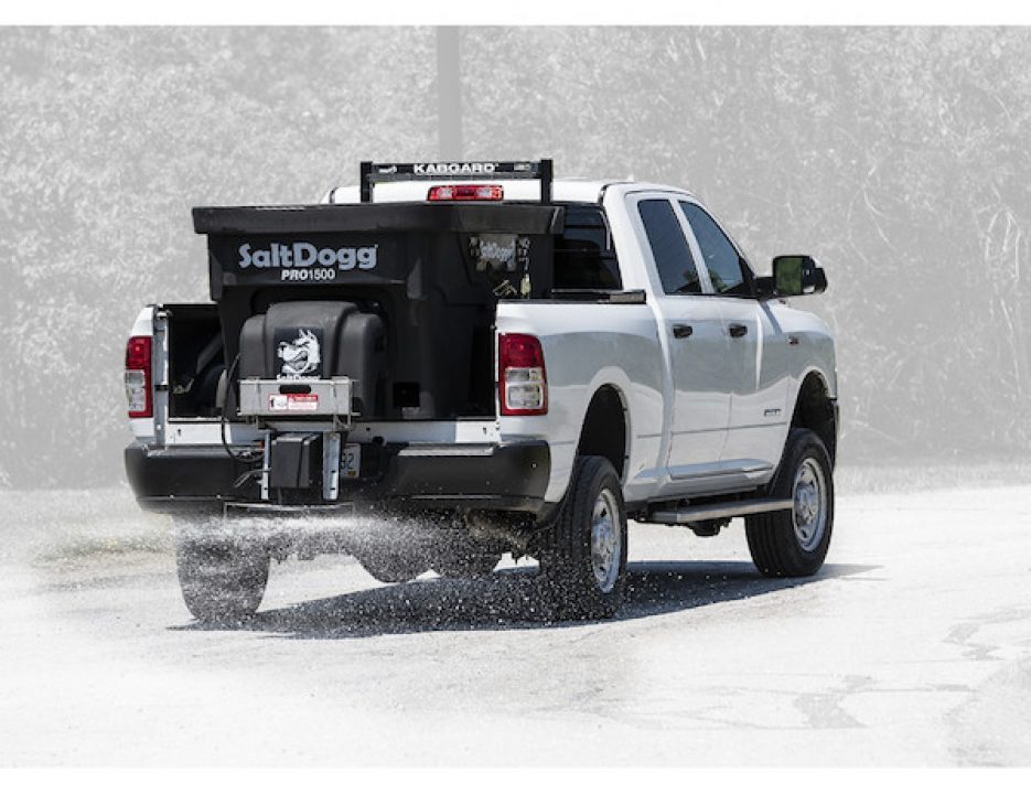 New Buyers PRO1500 1.5 Cubic Yard Electric Poly Hopper Spreader - Auger Salt Spreader