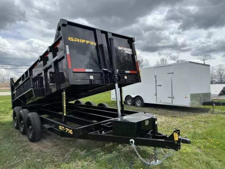 New 2026 GRIFFIN 7x16  GT714 TRI-AXLE TELESCOPIC DUMP 21K