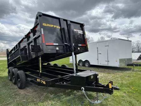 New 2026 GRIFFIN 7x16  GT714 TRI-AXLE TELESCOPIC DUMP 21K