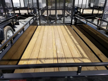 New 5 x 10 Sure-Trac 14" Steel High Side Landscape Trailer 3k