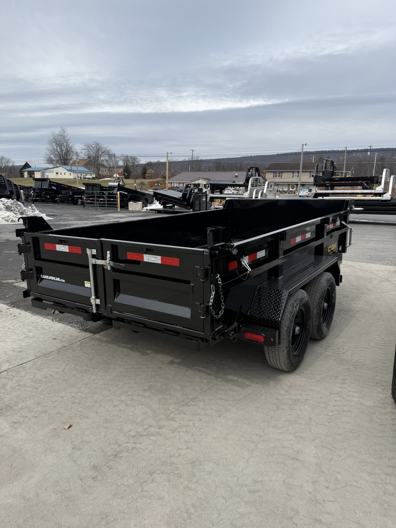 New 2026 CAM 6X12-10K DUMP TRAILER W/ RAMPS - TARP