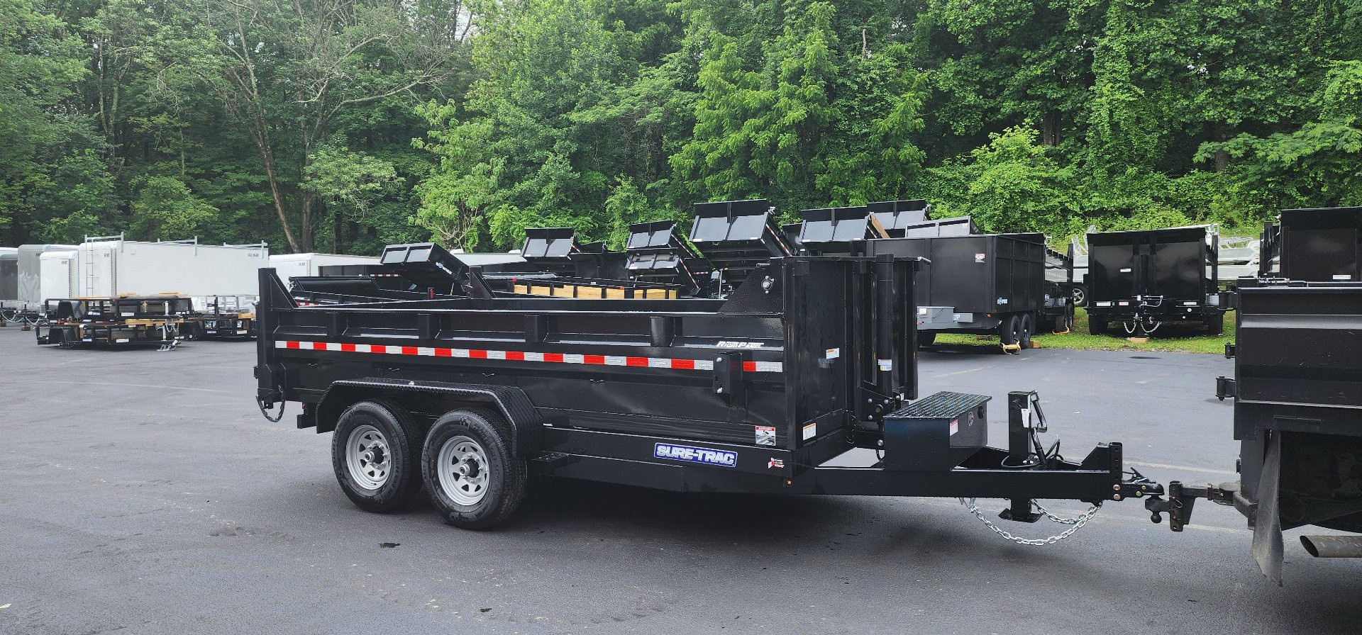 New 7 x 14 Sure-Trac Low-Pro Telescopic Dump Trailer 14k