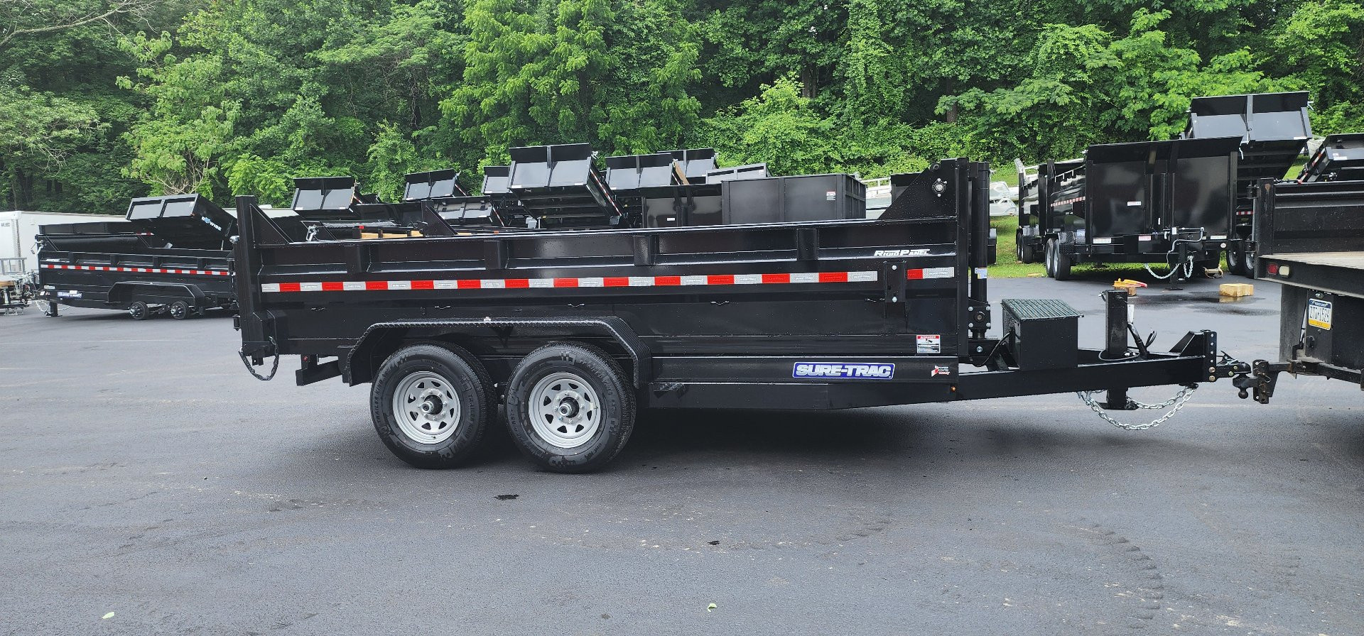 New 7 x 14 Sure-Trac Low-Pro Telescopic Dump Trailer 14k