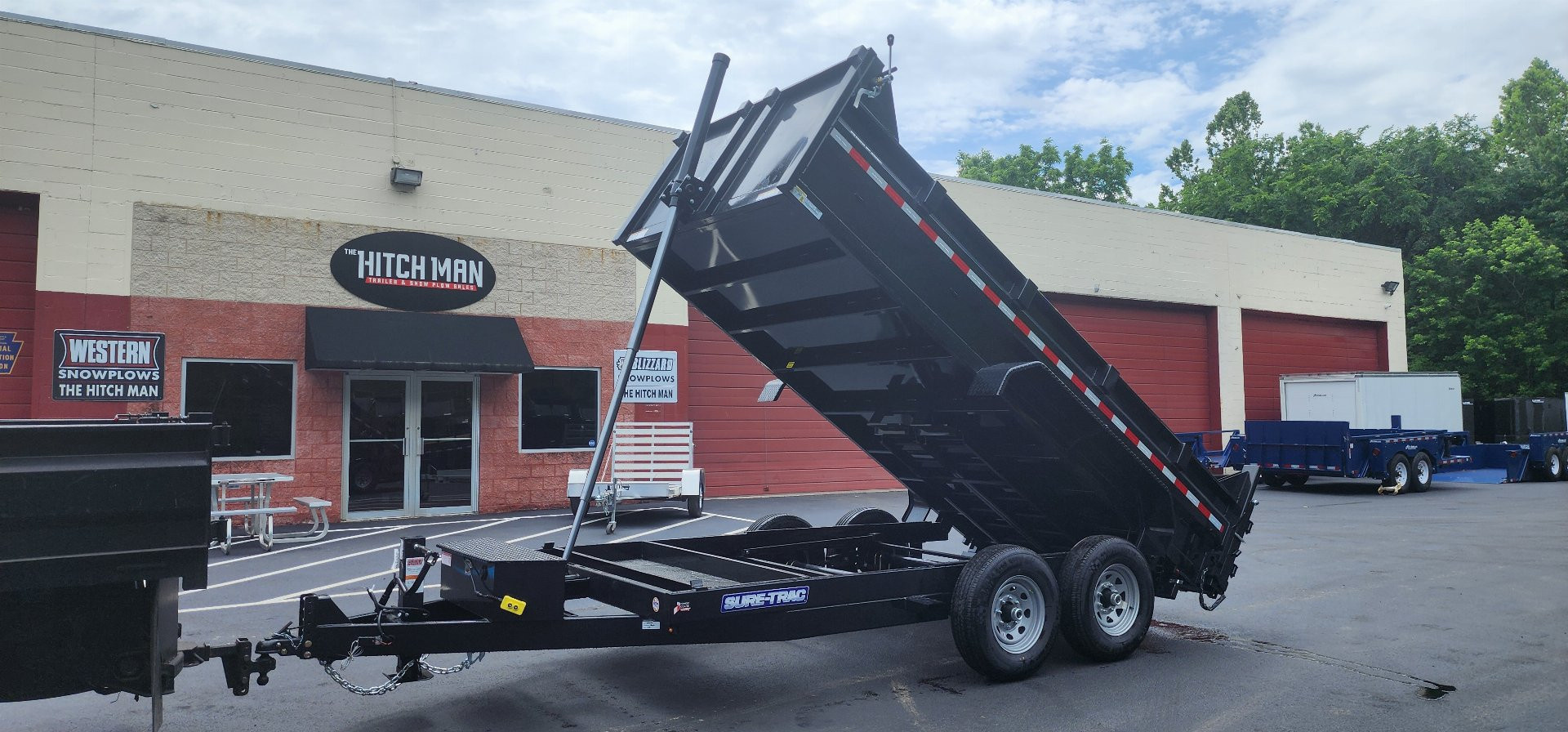 New 7 x 14 Sure-Trac Low-Pro Telescopic Dump Trailer 14k