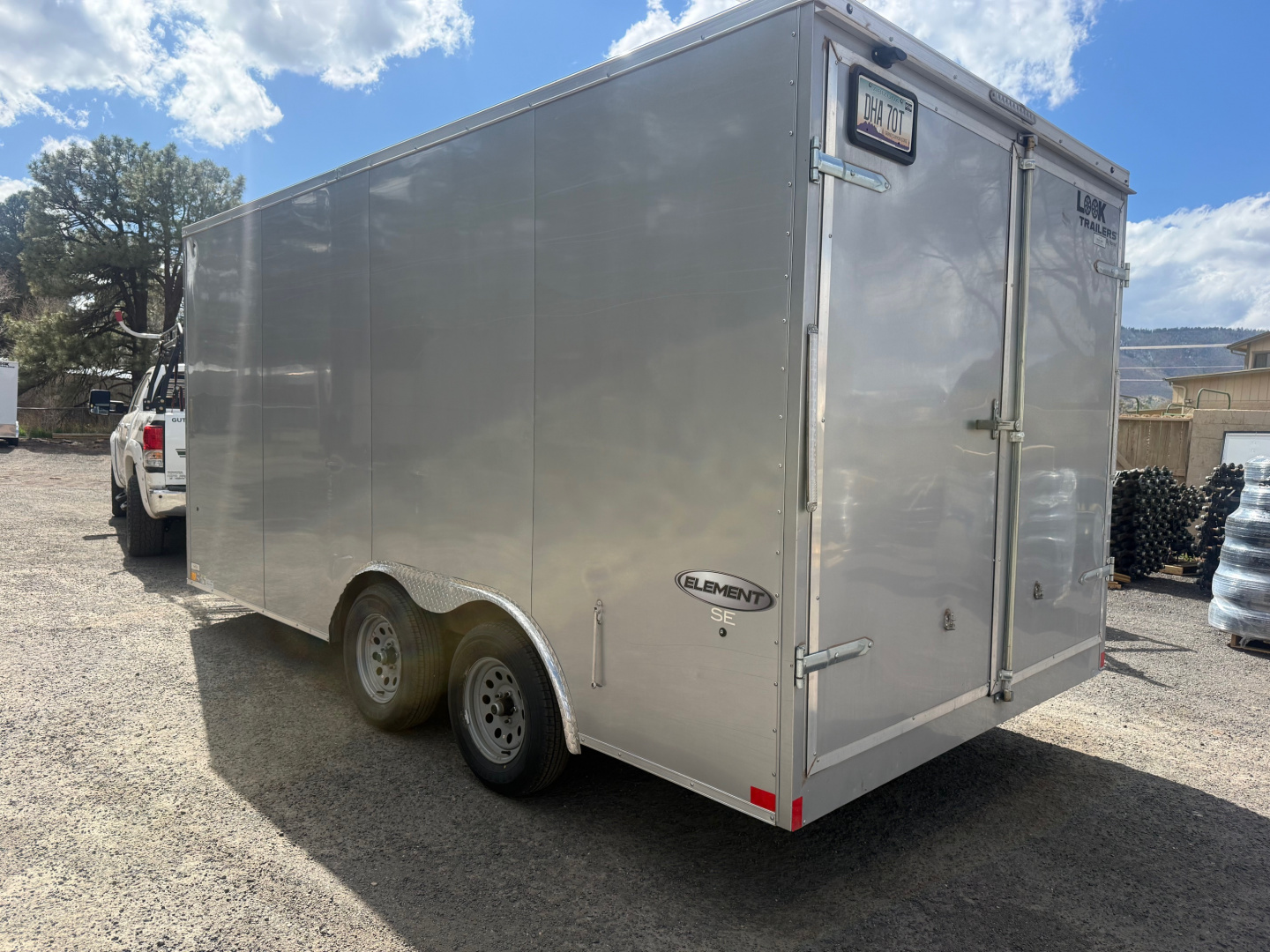 New 2023 Look Trailers 8.5X16 Element SE Cargo / Enclosed Trailer Construction work trailer with barn doors