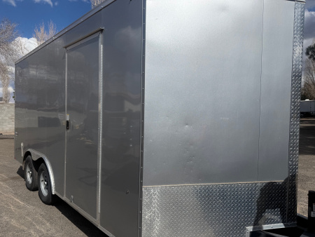 New 2023 Look Trailers 8.5X16 Element SE Cargo / Enclosed Trailer Construction work trailer with barn doors