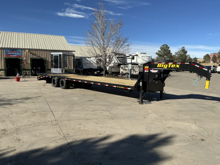 New 22K Gooseneck 2026 Big Tex 35 Foot Flatbed Trailer