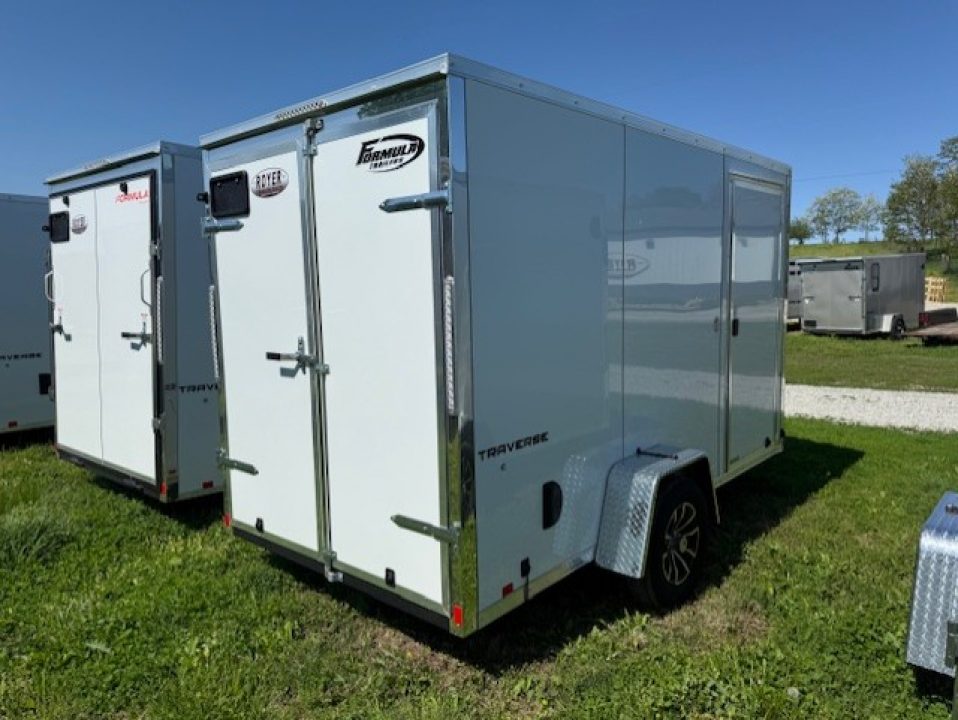 New 2026 Formula Trailers TRAVERSE 6x12X78" w/ BARNDOORS .080 POLYCORE Cargo / Enclosed Trailer