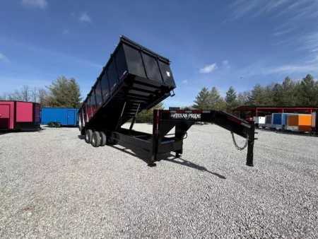 New 2026 Texas Pride Trailers 8x20 (4FT WALLS) GOOSENECK DUMP TRAILER 26K GVWR Dump Trailer