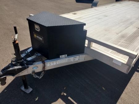 Used 2021 FVCG 7X20 ALUMINUM CAR HAULER Car / Racing Trailer WITH ALUMINUM DECK, 4 D-RINGS, SLIDE IN RAMPS, TOOLBOX, REMOVEABLE FENDER