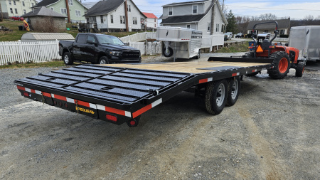 New 2025 Pequea Trailers HDDO 20' LEVELER Deckover Trailer