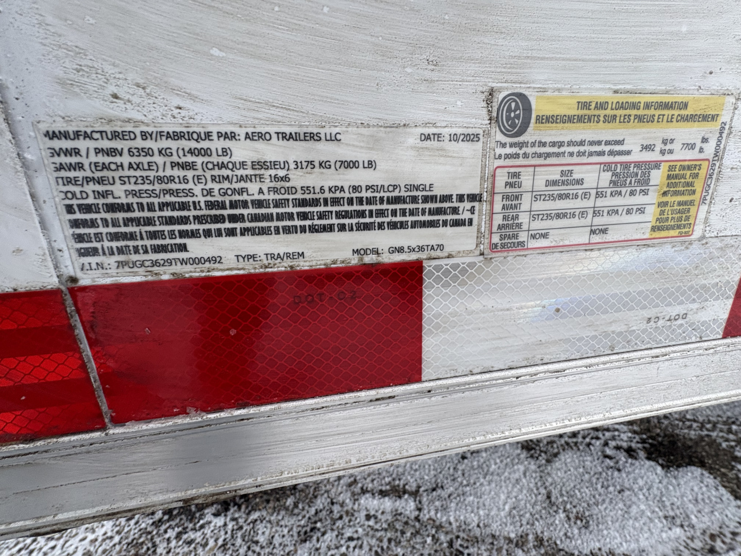 New 2026 AERO GN8.5x36TA70 Cargo / Enclosed Trailer