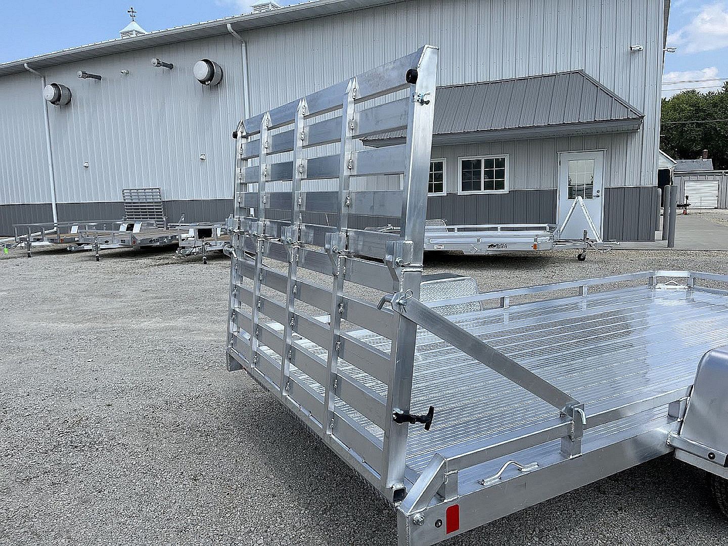 New 2026 Black Rhino *INCOMING* Aluminum 81"x168" LPS8114A-3.5K Low Profile w/ Brakes & Bi-Fold Gate Utility Trailer