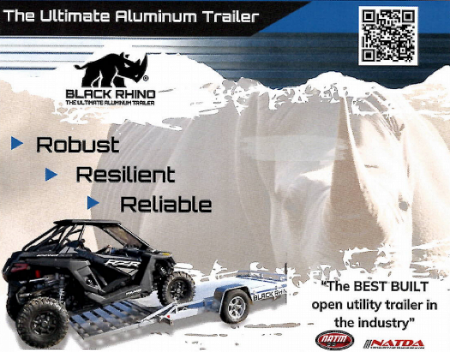 New 2026 Black Rhino *INCOMING* Aluminum 81"x168" LPS8114A-3.5K Low Profile w/ Brakes & Bi-Fold Gate Utility Trailer