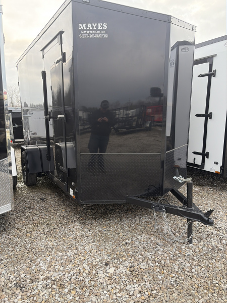 New 2026 CARGO MATE ENCLOSED EHW612SA-24 6X12 SA RAMP DOOR (GVW:2990) BLACK