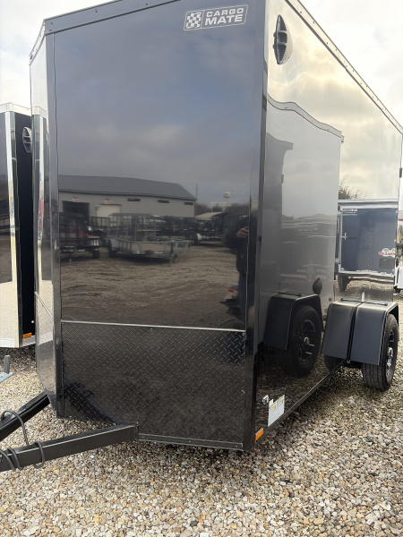 New 2026 CARGO MATE ENCLOSED EHW612SA-24 6X12 SA RAMP DOOR (GVW:2990) BLACK