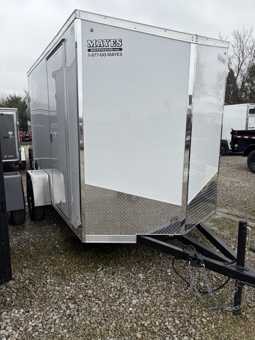 New 2026 CARGO MATE ENCLOSED EHECO610SA-24 6X10 SA RAMP DOOR (GVW:2990)  WHITE