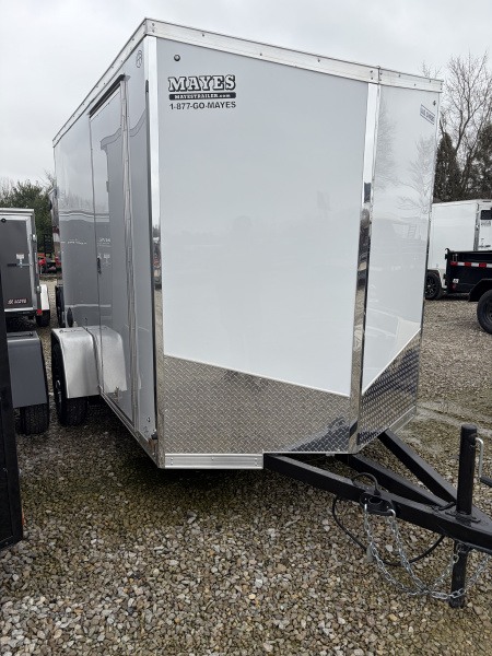 New 2026 CARGO MATE ENCLOSED EHECO610SA-24 6X10 SA RAMP DOOR (GVW:2990)  WHITE