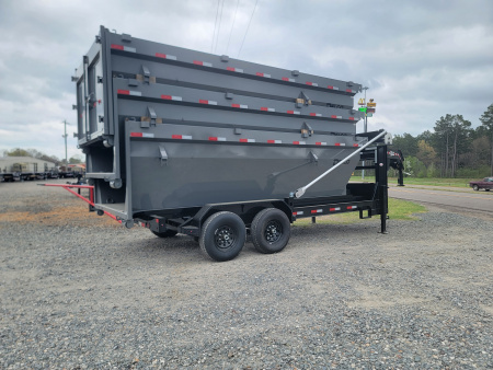 New 2026 Delco Trailers R3 16' x 83" Roll-Off Dump Trailer w/ 3 Bins Dump Trailer