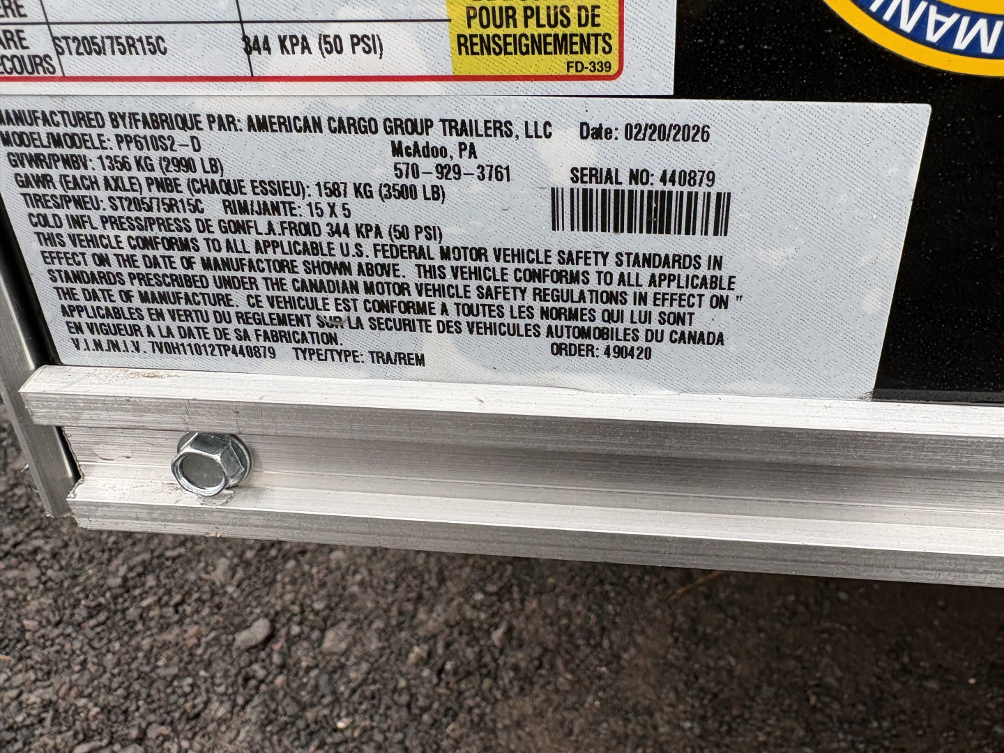 New 2026 Haulmark 6x10 6'6" Interior Passport Deluxe Cargo / Enclosed Trailer with Ramp Door