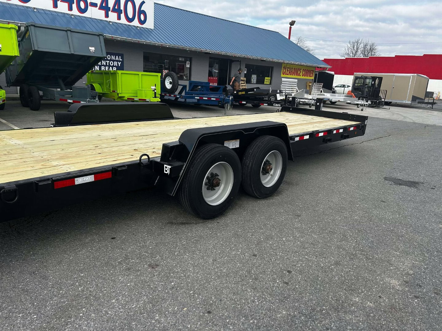 New 2025 Behnke CBCT 83X24 20K FORK HOLDER Equipment Trailer