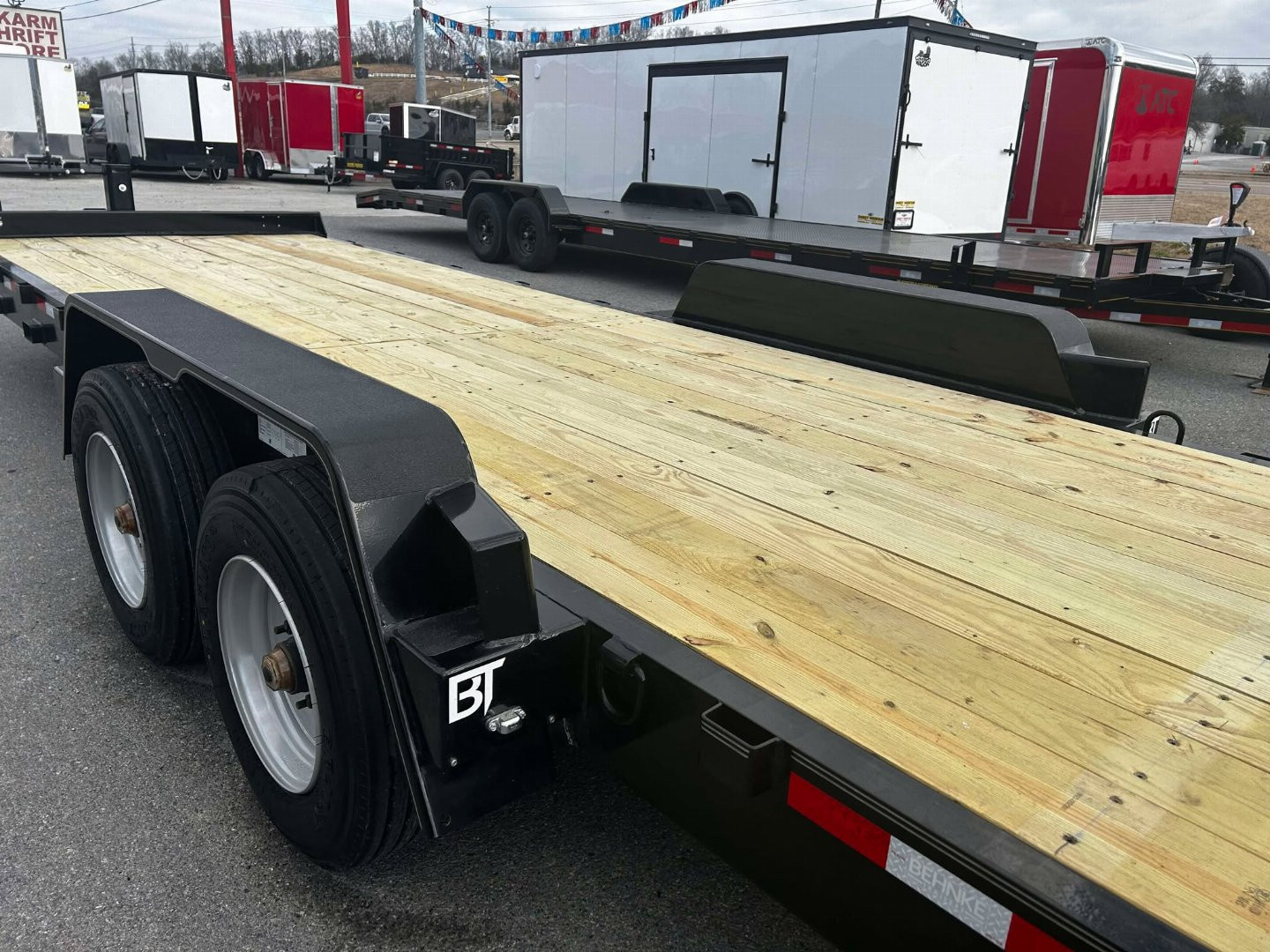 New 2025 Behnke CBCT 83X24 20K FORK HOLDER Equipment Trailer