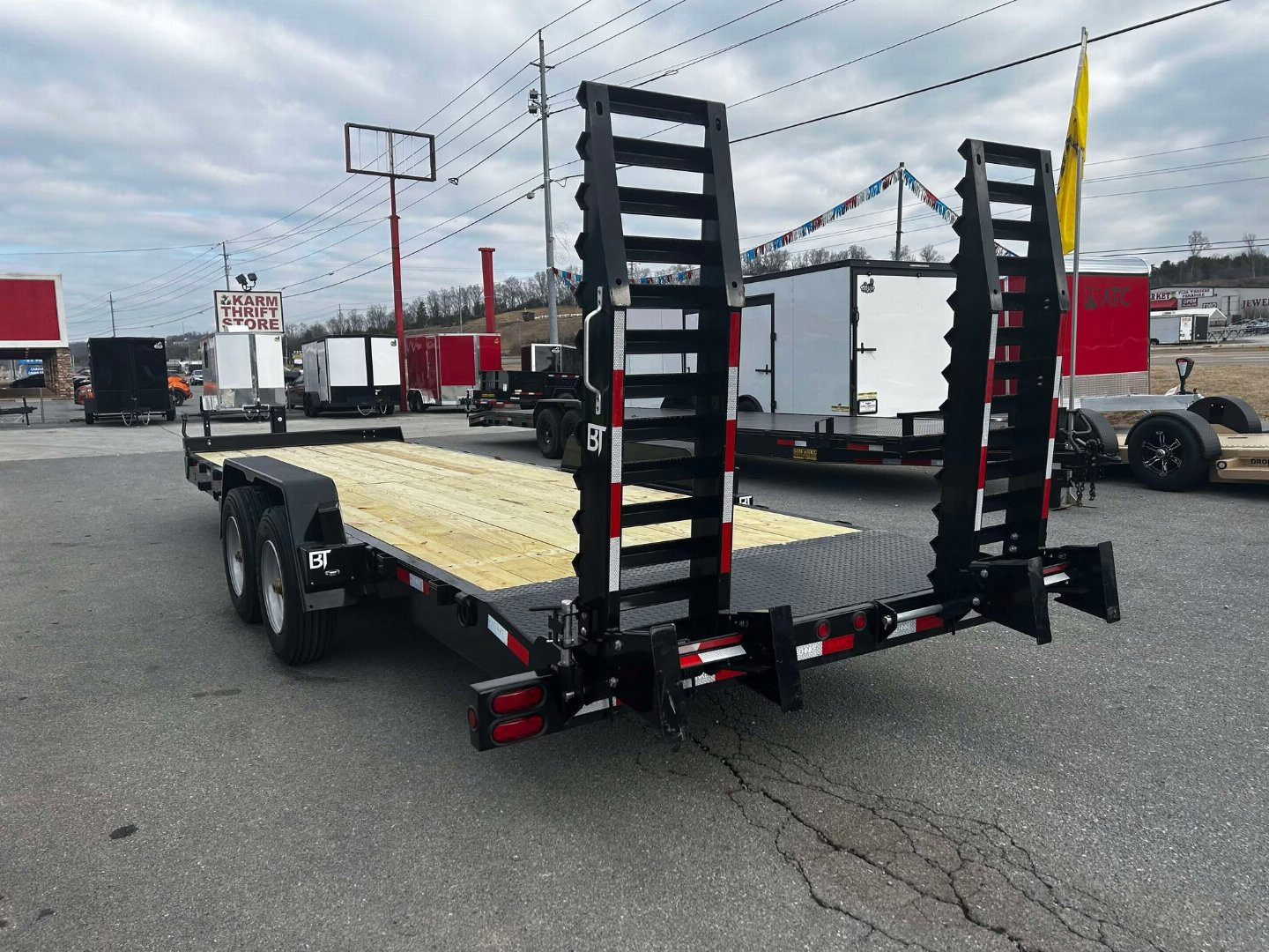 New 2025 Behnke CBCT 83X24 20K FORK HOLDER Equipment Trailer