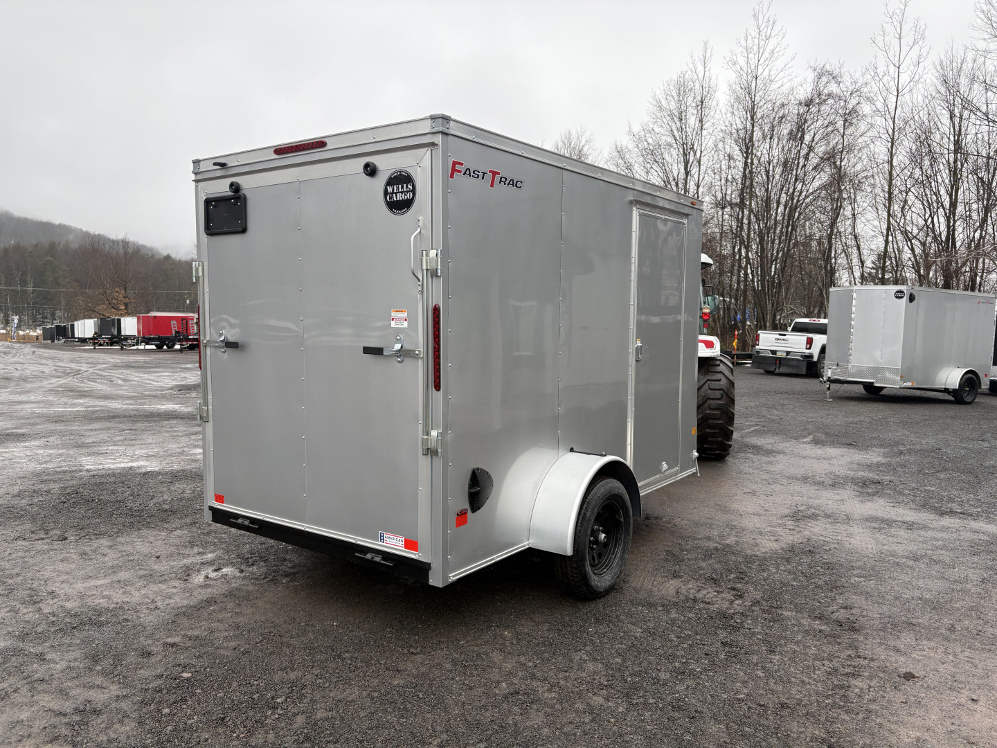 New 2026 6x10 6'6" Interior Wells Cargo Cargo / Enclosed Trailer with Ramp Door