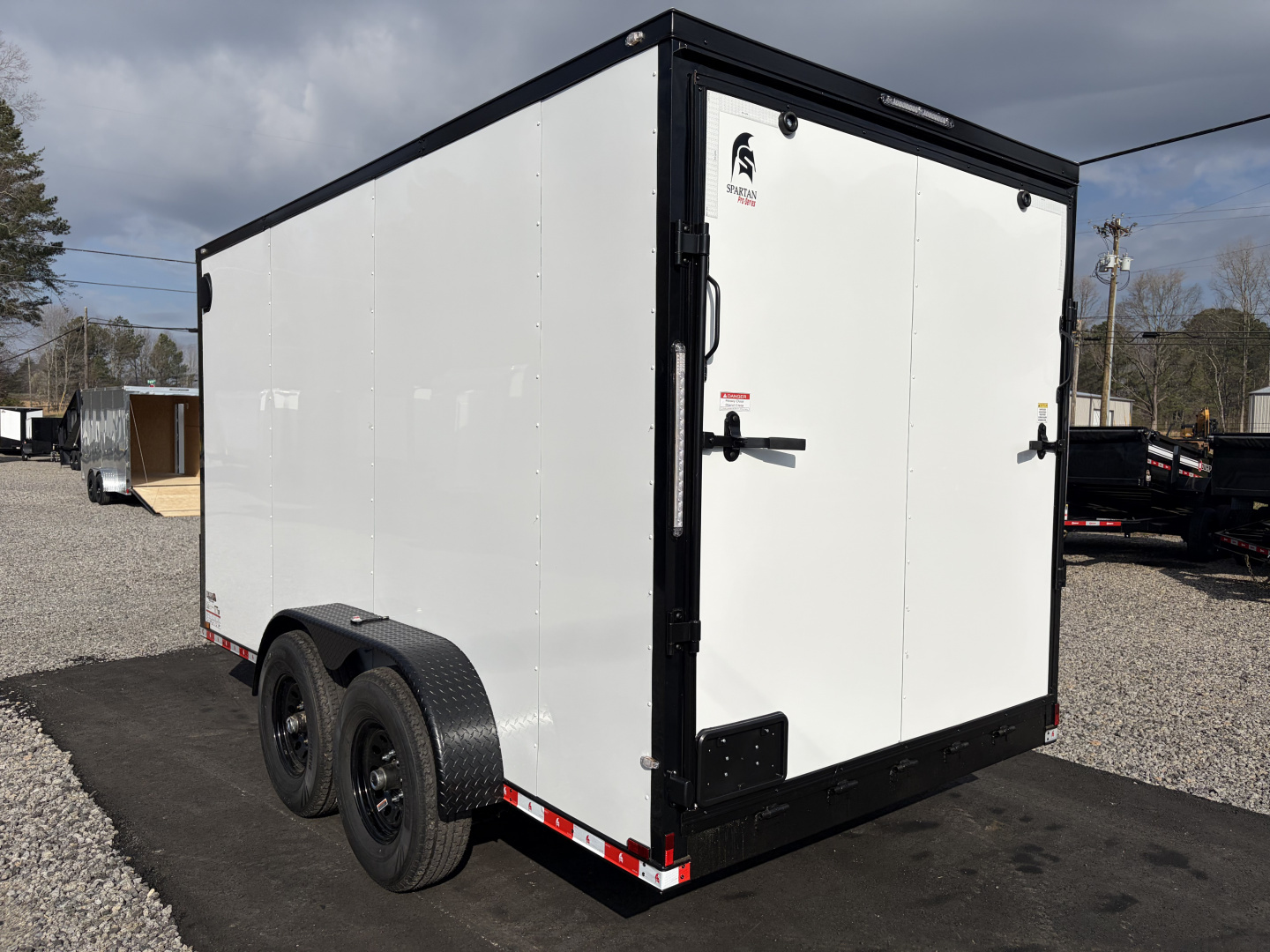New 2026 Spartan 7X14 Enclosed Trailer, Pro-Series, 14K GVWR Big Package, 12" On Center Frame