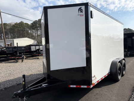 New 2026 Spartan 7X14 Enclosed Trailer, Pro-Series, 14K GVWR Big Package, 12" On Center Frame