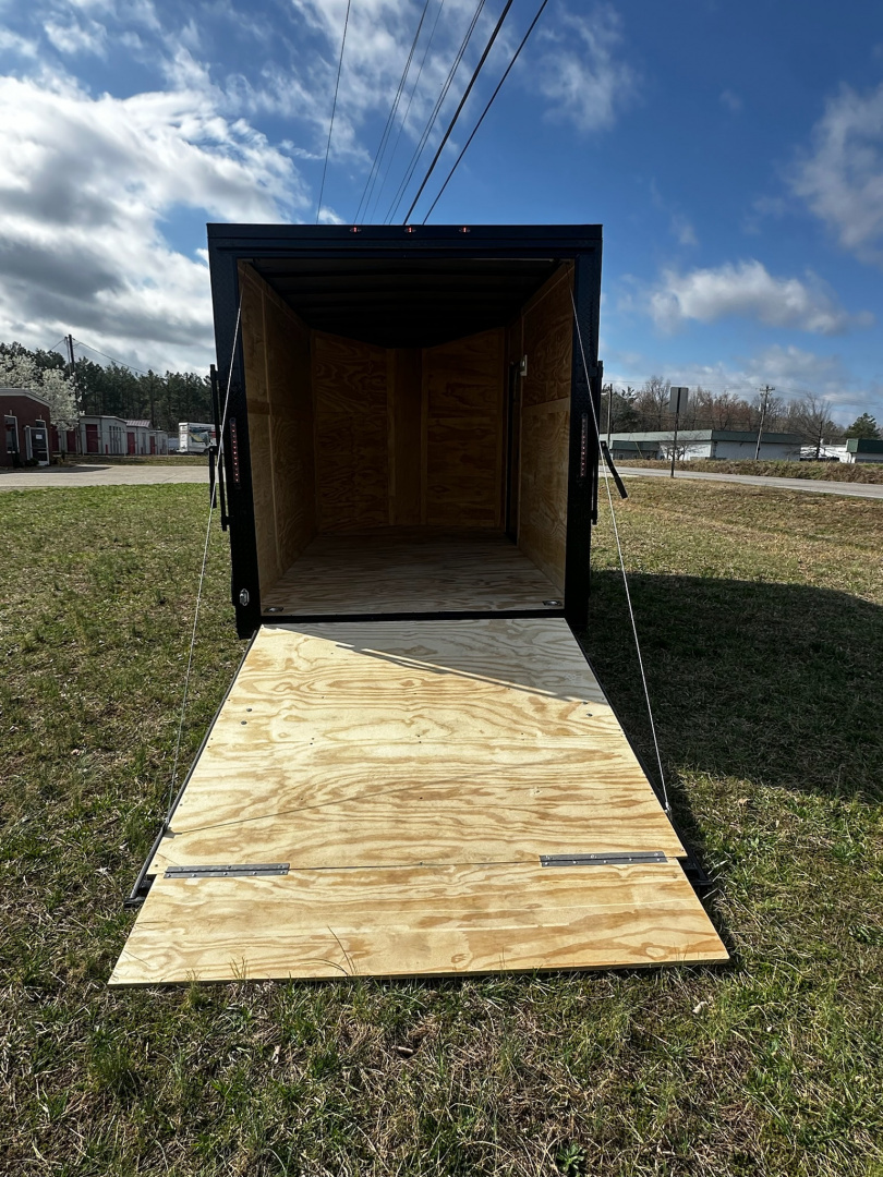 New 2026 Luxe 7X12 Enclosed Trailer-3500LB Single Axle-7'ft Interior-Black Poly-Blackout