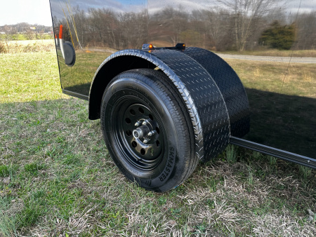 New 2026 Luxe 7X12 Enclosed Trailer-3500LB Single Axle-7'ft Interior-Black Poly-Blackout
