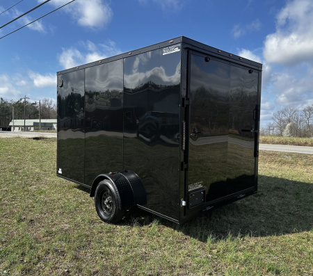 New 2026 Luxe 7X12 Enclosed Trailer-3500LB Single Axle-7'ft Interior-Black Poly-Blackout