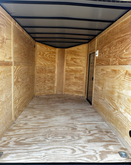 New 2026 Luxe 7X12 Enclosed Trailer-3500LB Single Axle-7'ft Interior-Black Poly-Blackout
