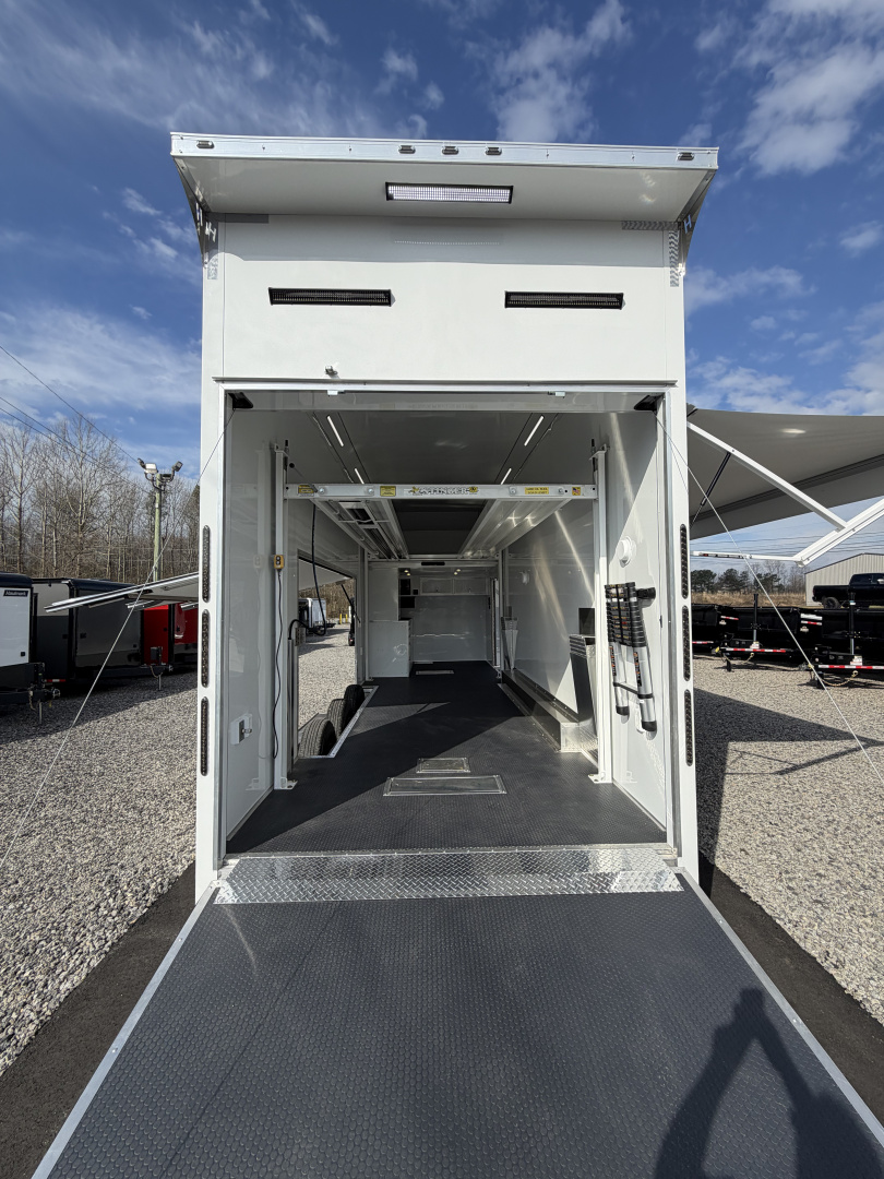 New 2026 Haulmark EDGE 28 Aluminum Stacker Enclosed Race Trailer, PRI Race Package