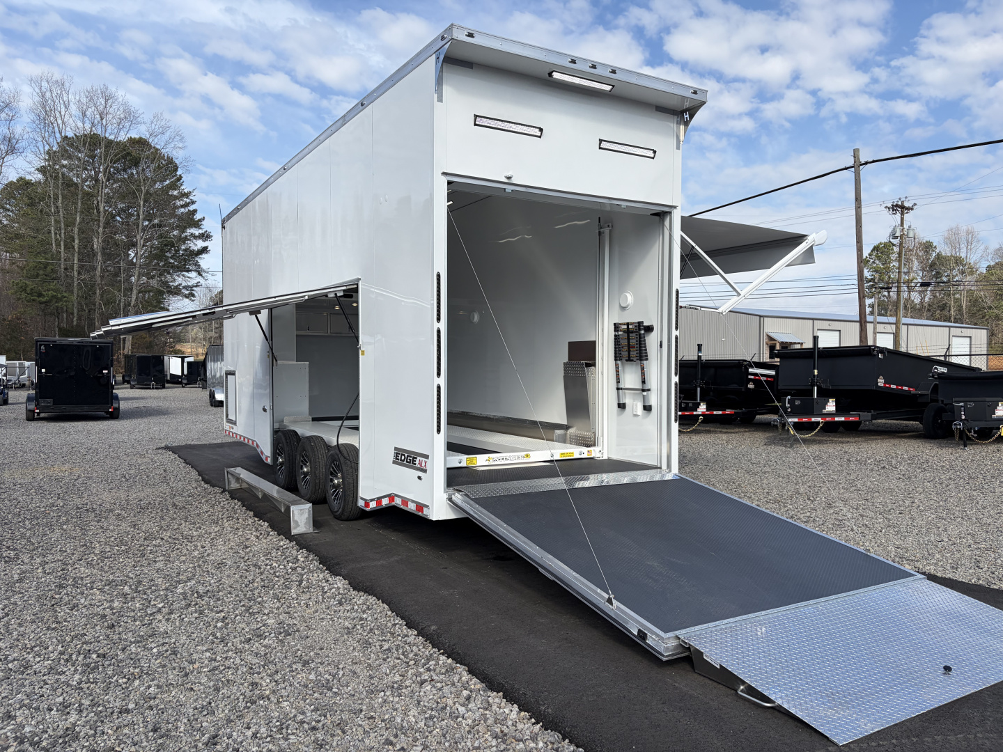 New 2026 Haulmark EDGE 28 Aluminum Stacker Enclosed Race Trailer, PRI Race Package