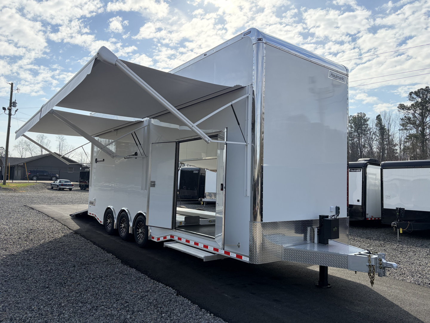 New 2026 Haulmark EDGE 28 Aluminum Stacker Enclosed Race Trailer, PRI Race Package