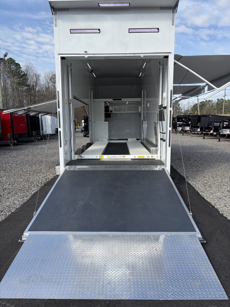 New 2026 Haulmark EDGE 28 Aluminum Stacker Enclosed Race Trailer, PRI Race Package