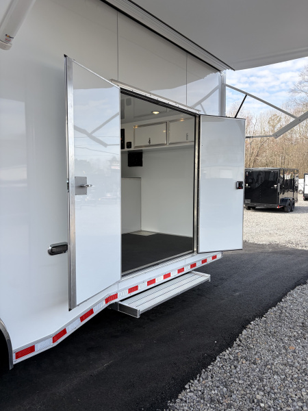 New 2026 Haulmark EDGE 28 Aluminum Stacker Enclosed Race Trailer, PRI Race Package