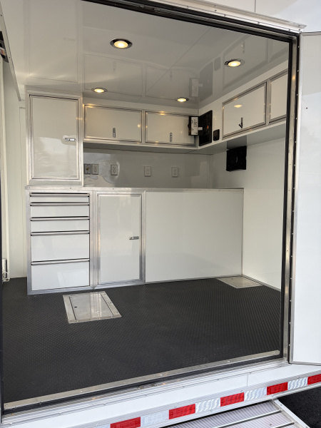 New 2026 Haulmark EDGE 28 Aluminum Stacker Enclosed Race Trailer, PRI Race Package